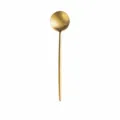 Gold stainless steel salad spoon, approx 29cm long, elegant dining utensil and server. - Salad Spoon / Gold