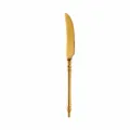 Gold 304 stainless steel steak knife featuring Roman pillar handle size specification - Silver Dinner Knife