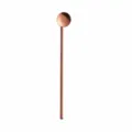 Stainless steel straw spoon 304 metal stirring bar ice spoon drink tool 21.5cm length - Rose Gold