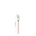 Fourchette en acier inoxydable manche ABS rose style francais 15,5 cm fourchette dessert - Fourchette à Thé / Crème