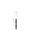 Couteau à beurre en acier inoxydable avec manche ABS effet bois, vaisselle élégante. - Couteau à beurre / Grain de bois