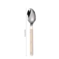 Cuillère en acier inoxydable style français cuillère à dessert poignée rivets 21cm - Cuillère de Table / Crème