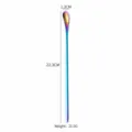 Long handle stainless steel spoon, rainbow iridescent finish, perfect for coffee and desserts. - Rainbow Iced Tea Spoon - Long 21cm / AB Color
