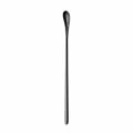 Long handle stainless steel stirring spoon, perfect for coffee, ice cream, and desserts. - Black Iced Tea Spoon - Long 21cm / Black