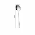 Stainless steel round spoon dessert spoon table spoon dining cutlery silverware item. - No. 3 Round Spoon