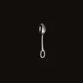 Stainless steel spoon with horsebit handle 10cm minimalist modern tableware style - Silver Coffee Spoon