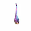 Rainbow Stainless Steel Caviar Spoon Molecular Gastronomy Slotted Spoon 16.5cm Kitchen Tool - Colorful
