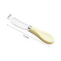 Stainless steel butter knife with cream handle, breakfast bread jam spreading tool 13.5cm - Butter Knife / Yellow
