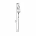 Stainless steel dinner fork with embossed handle, 20cm length, elegant western cutlery. - Silver Dinner Fork