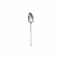 Stainless steel spoon with textured handle 15.3cm vintage western cutlery single item - Silver Tea Spoon