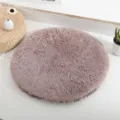 Tappeto per animali domestici rotondo soffice letto peluche cane cuscino gatto morbido - S: diametro circa 37 cm / Marrone