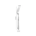 Luxe 304 roestvrijstalen tafelvork met elegant tarwepatroon handvat, 20,5 cm lang. - Vorken