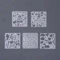 Set de plantillas de scrapbooking caja de explosión moldes de dibujo para álbum de fotos diseño. - Juego de 5 piezas