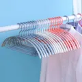 Plastic clothes hangers for home use, non-slip wide shoulder coat hangers, durable rack. - White