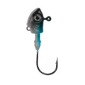Fishing jig head hook with 3D realistic eyes and sharp hook for soft lures outdoor angling. - 10.00g / Blue Style 01