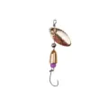 Metal fishing spinner bait with gold scale blade and sharp hook for bass trout fishing. - 5.5g / Gold Single Hook
