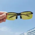Gafas de sol fotocromáticas polarizadas para hombre visión nocturna conducción deporte. - Montura Negra Lentes Amarillas