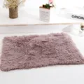 Long plush pet mat dusty pink double layer soft warm cat dog blanket cozy sleeping pad for pets - Brown