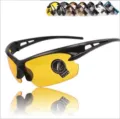 Variante occhiali da sole sportivi ciclismo outdoor con lenti gialle e montatura nera. - Occhiali da visione notturna nero opaco con lenti gialle