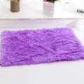 Purple fluffy pet mat soft warm plush dog cat blanket for small medium large pets rest cozy - Purple