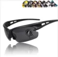 Occhiali da sole sportivi per ciclismo outdoor con lenti anti-esplosione e montatura. - Occhiali da sole nero opaco con lenti grigie