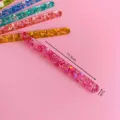 Acrylic glitter popsicle sticks DIY colorful craft sticks for handmade cake ice cream decor - Sequin Design / Pink