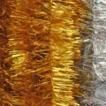 2M Christmas metallic tinsel garland hanging decoration shiny party wedding event supplies - 2M Gold
