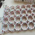 Meercirkel sjaalhanger kleurrijke papier-rattan gewoven ringhouder voor dagelijkse organisatie. - Sjaalhanger / Sjaalrek - 28 ringen
