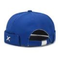 Blue Docker Cap Men Women Brimless Roll Cap Sailor Hat Streetwear Adjustable Sailor Cap - Sapphire Blue