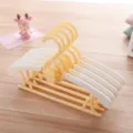 Multifunctional cartoon foldable baby clothes hanger, retractable anti-slip infant clothes drying rack - Retractable Style, Nordic Yellow