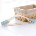 Adult seamless non-slip plastic clothes hangers with wide shoulder and pants bar for daily use. - Nordic Blue