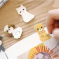 Cute cartoon animal sticky notes memo pad for students office supplies and daily message reminders. - A14-25 Black-Nose Kitten