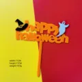 Halloween ακρυλικό κέικ topper μάγισσα φάντασμα πάρτι γλυκό διακόσμηση ένθετο τούρτας - Καπέλο Μάγου Φάντασμα Χάλοουιν