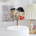 Acrylic Father's Day cake topper, best dad ever design with hat, perfect for dad birthday party. - You Are A Good Dad