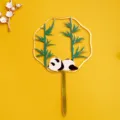 Topper de pastel de acrílico de estilo chino con diseño de panda y bambú para decoración - Estilo Panda Pequeño