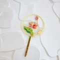 Adorno de tarta de acrilico loto pez estilo chino, decoracion dorada para fiesta. - Loto