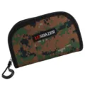 Camouflage fishing lure bag compact storage pouch with zipper for hooks and gear accessories. - Yellow-Green