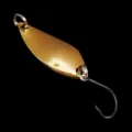 Gold spoon fishing lure metal bait for trout bass fresh saltwater fishing gear tackle - 2.5g / Gold Spoon Lure without Feathers