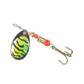Esche artificiali rotanti da pesca professionali con lama verde tigrata e ancora tripla. - Taglia L