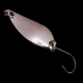 Silver spoon fishing lure metal bait with single hook for trout and bass fishing equipment gear - 2.5g / Silver Tinplate Without Bristles