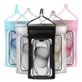 Waterproof phone pouch transparent TPU mobile bag universal dry case with lanyard 5 colors - Mixed Colors
