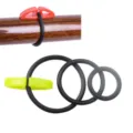 Fishing rod hook keeper lure holder O-ring rubber tackle accessory set for sea fishing - Regular Fit / Yellow