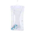 Universal floating waterproof phone pouch with cute unicorn design, secure seal for swimming. - White Horse