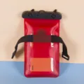 Universal waterproof phone pouch with adjustable arm strap red dry bag for swimming underwater - Green