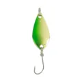 Esche da pesca cucchiaio verde oro in metallo con amo singolo per la pesca - 2.5g / Oro Verde