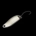 Esche da pesca cucchiaio in metallo argentato con amo singolo, ideale per pesca alla trota. - 2.5g / Argento