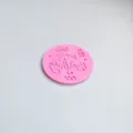 Roze Gelukkige Verjaardag siliconen fondant taart stempel koekje embossing mal bakken - Stijl B (2510) / 1 Stuk