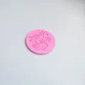 Rose rond silicone anniversaire gateau embosse timbre fondant moule pour cuire des biscuits. - Style F (2510) / 1 Pièce