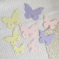 Decorations de gateau en papier papillon colores avec des perles pour mariage, anniversaire. - Ensemble Perle et Papillon