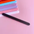 Bunte Acryl-Eisstiele, einfarbige DIY-Bastelstiele für Kinder und Kuchendekoration. - 11.5cm / Schwarz